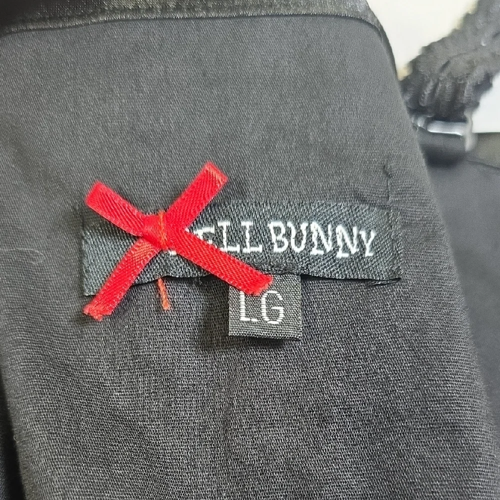 Hell Bunny Flloral Skull Buster Corset Top Size Large - Picture 7 of 8